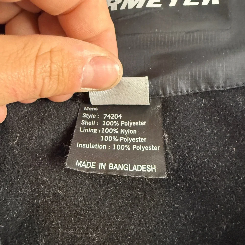 Obermeyer Jacket Men's M Black Quilted Full Zip Insulated Puffer Ski 74204